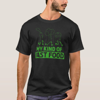 T-shirt Fruits Drôles Mon Genre De Fast Food Végétalien