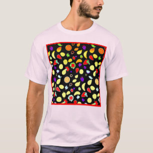 T-shirt Fruits tropiques néons éclatés