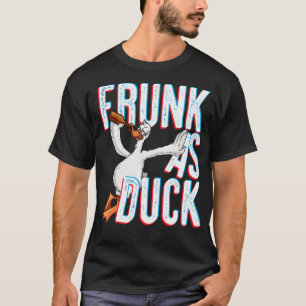 T-shirt Frunk As Duck Funny Boire Alcool noir labrado