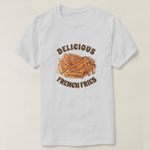 T-shirt Fry Steak Fries frites Pommes de terre Junk Food