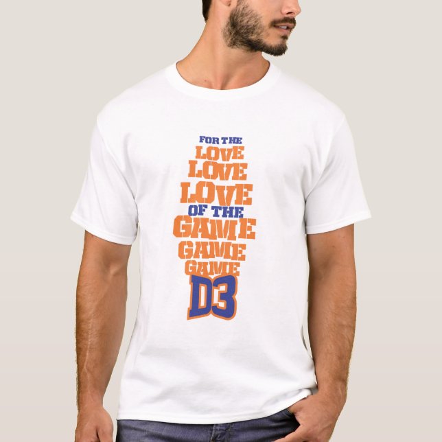 T-shirt FTL (bleu orange et royal) (Devant)