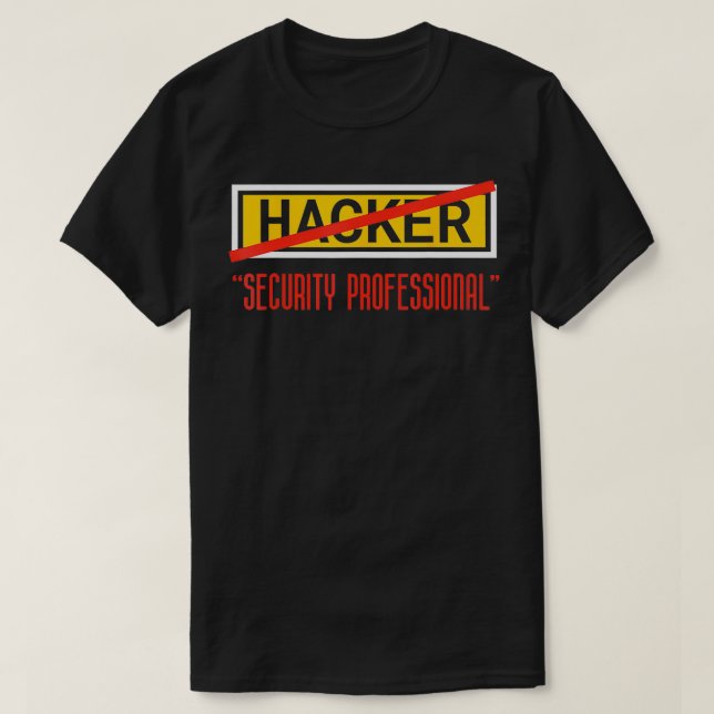 T-shirt Fu Professionnel De Sécurité De Codage De Programm (Design devant)