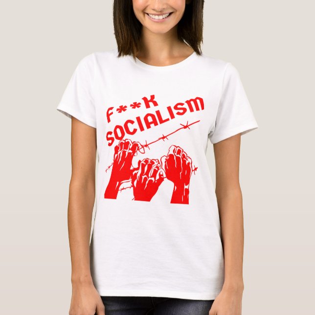 T-shirt Fuc>| Socialisme Barb Wire #USAPatriotGraphics © (Devant)