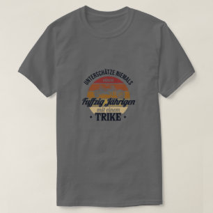 T-shirt Fuffzig Jdhriger mit Trike Trike Motorcycle 50e