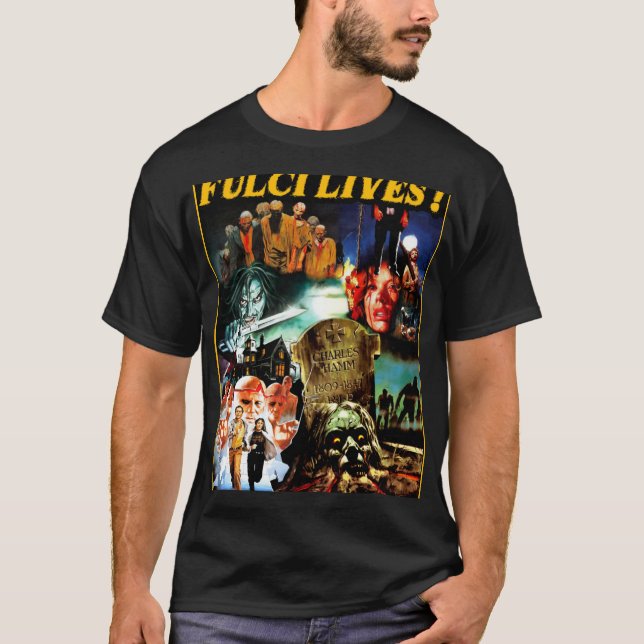 T-shirt Fulci Lives vintage (Devant)