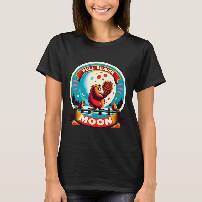 T-shirt Full Moon Beaver  (Devant)