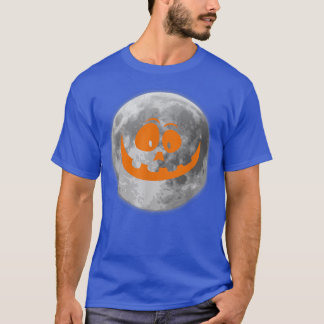 T-shirt Full Moon Jack O Lantern Face
