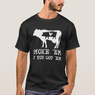 T-shirt Fumage de viande Grillade Viande Barbecue Porc Va