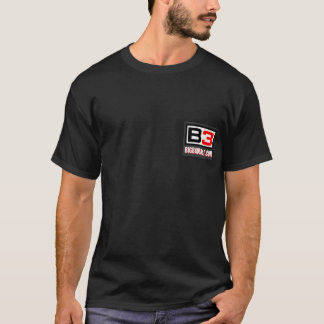 T-shirt Fumée B3 sur la pièce en t de noir de l'eau