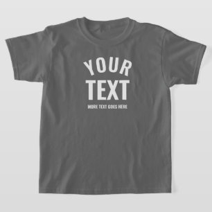 T-shirt Fumée moderne tendance Gris Modèle Garçons Enfants