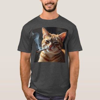 T-shirt Fumer Génération de chats Z Mème Chat Fumer cadeau