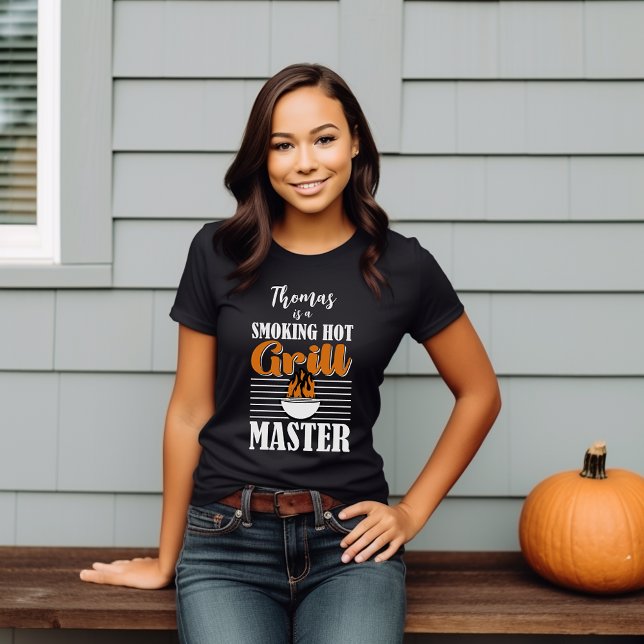 T-shirt Fumer Grille Chaud Master Personnalisé (Créateur téléchargé)