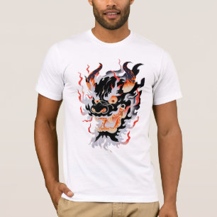 T-shirt Fumer Masque Oni Traditionnel