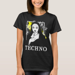 T-shirt Fumer Techno Nun Religion Électronique Basse Musi