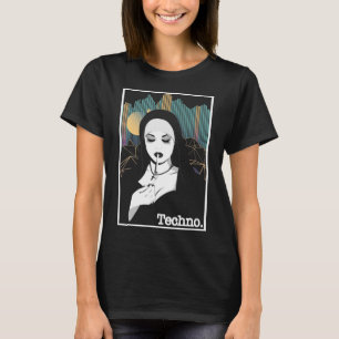 T-shirt Fumer Techno Nun Religion Retro Basse Musique