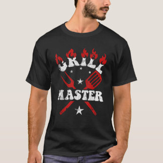 T-shirt Fumeur BBQ Fumeur Grillmaster T Chemise