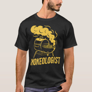 T-shirt Fumeur de viande Smokeologist Barbecue Grill Papa