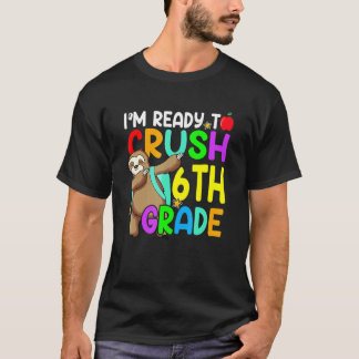 T-shirt Fun 6th Fourth Grade Dabbing Sloth Back To School 