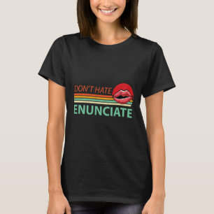 T-shirt Fun Asal Sign Language Lip Lecture Sourde Sensibil