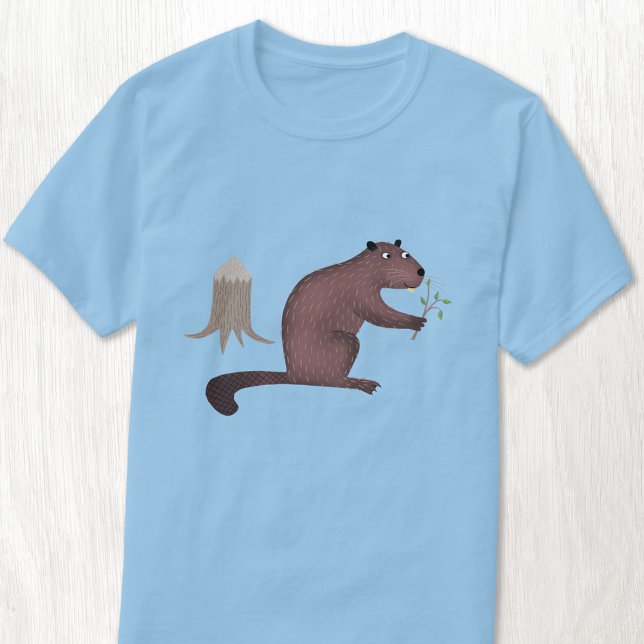 T-shirt Fun Beaver (Fun beaver animal wildlife t-shirt )