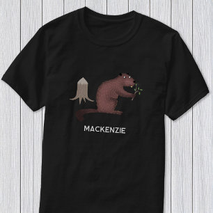 T-shirt Fun Beaver Nom personnalisé