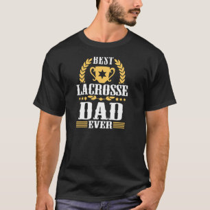 T-shirt Fun Best Lacrosse Papa Ever Fan Coach Supporter Pa