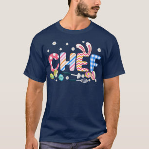T-shirt Fun Bunny Chef Bunnies Oeufs Chasse Pâques Jour 