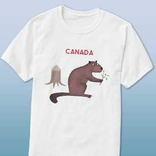 T-shirt Fun Canadian Beaver Canada