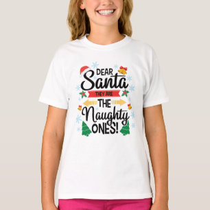 T-shirt Fun cher Père Noël ils sont les vilains Noël