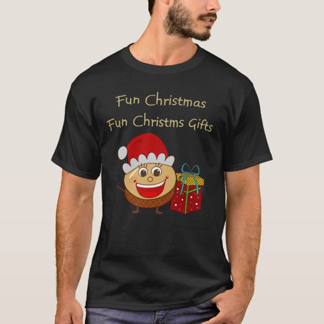T-shirt "Fun Christmas Fun Christmas Cadeaux de Noël (Devant)
