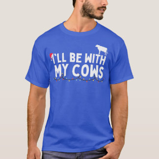 T-shirt Fun Christmas Lights pour les amateurs de vaches