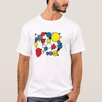 T-shirt fun colour circles ils mondrian style