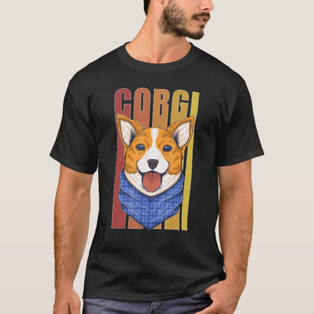 T-shirt Fun Corgi (Devant)