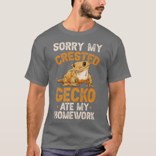 T-shirt Fun Crested Gecko Eyelash Lizard Garçon Girl Herpe