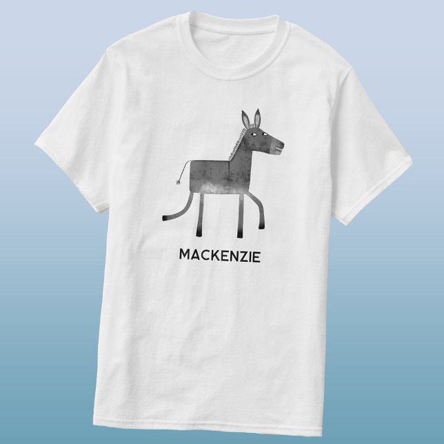 T-shirt Fun Donkey personnalisé (Fun personalized custom name donkey t-shirt)