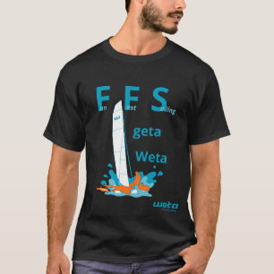 T-shirt Fun Fast Sailing obtenir une Weta orange - quoi d'