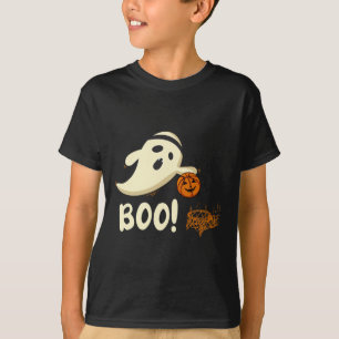 T-shirt Fun Ghost Player Boo Bysketbyll Costume d'Hallowee