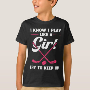 T-shirt Fun Girls Hockey Designs For Women Field Hockey No