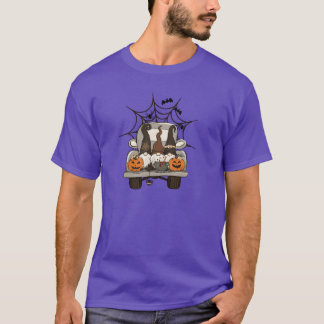 T-shirt Fun Halloween Designs Halloween Gnomes sur un vint