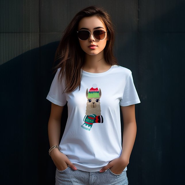 T-shirt Fun Holiday Alpaca (Créateur téléchargé)