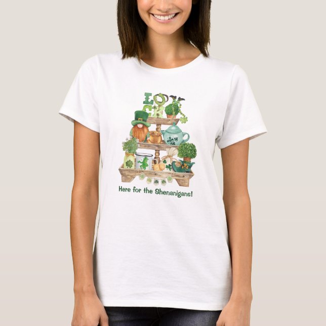 T-shirt Fun Irish Knickknack Stand Custom St Patrick's Day (Devant)