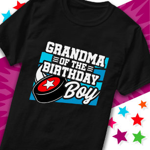 T-shirt Fun Kids Hockey Party Grandma of the Birthday Boy