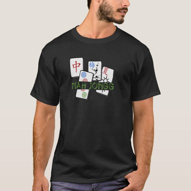 T-shirt Fun Mah Jongg Tile Game Canasta Joueur Fan Granny (Devant)