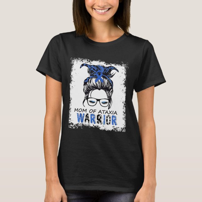 T-shirt Fun maman de guerrier ataxia (Devant)