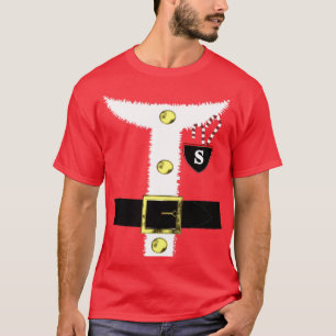 T-shirt Fun Novelty Noël Costume du Père Noël Graphique