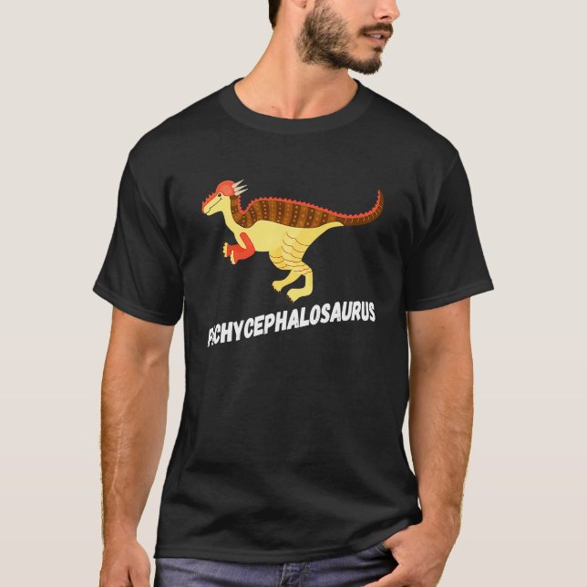 T-shirt Fun Pachycephalosaurus Dinosaur (Devant)