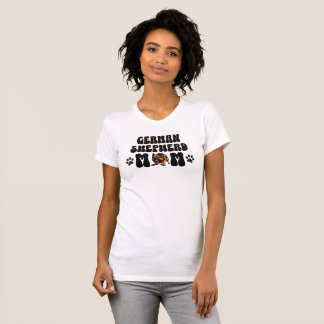 T-shirt Fun Pawprints allemand berger maman