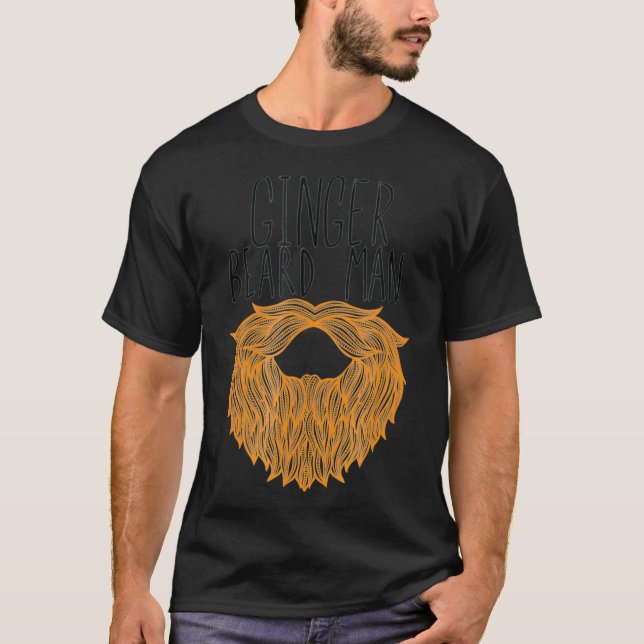 T-shirt Fun Red Beard Redhead I Ginger avec la barbe Cadea (Devant)