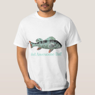 T-shirt Fun Reel Awesome Papa Perche de pêche