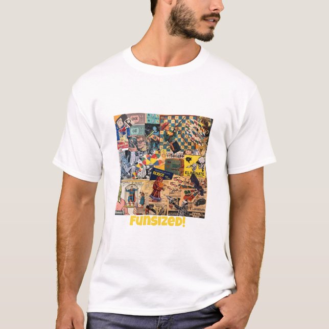 T-shirt Fun retro collage t shirt (Devant)